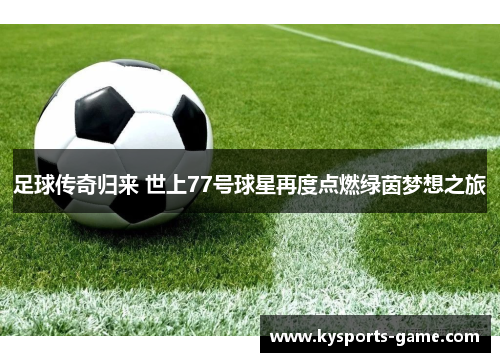 足球传奇归来 世上77号球星再度点燃绿茵梦想之旅