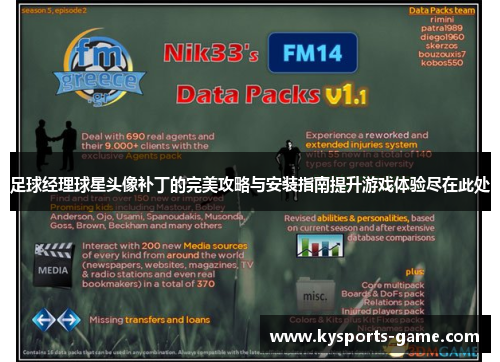 足球经理球星头像补丁的完美攻略与安装指南提升游戏体验尽在此处